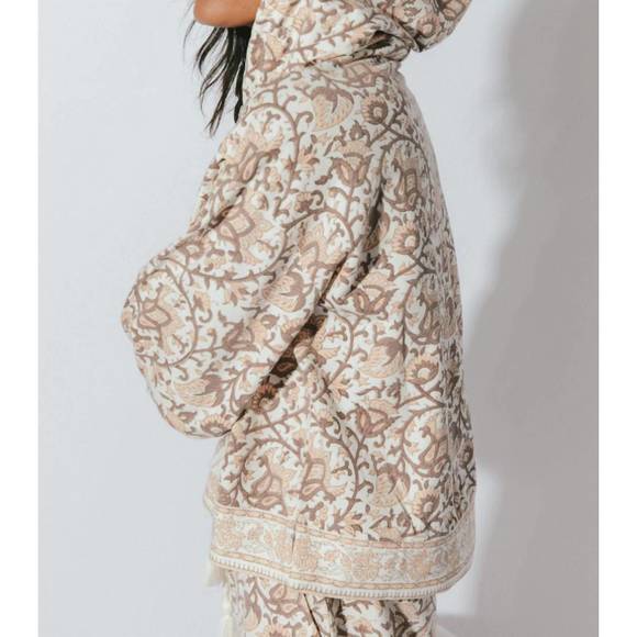 NEW CLEOBELLA jaidev hoodie in greece block print - Picture 2 of 3